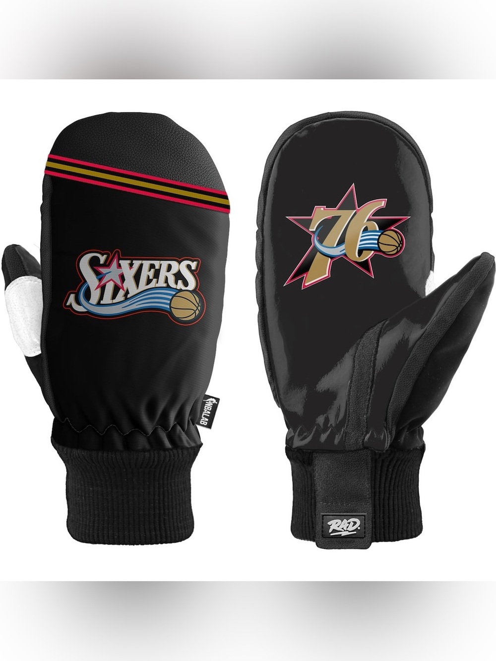 Philadelphia 76ers Snow Mittens NWT